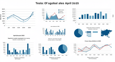 Analiz: Tesla'nın Nisan 2025'teki Önemli Küresel Satış Yavaşlaması