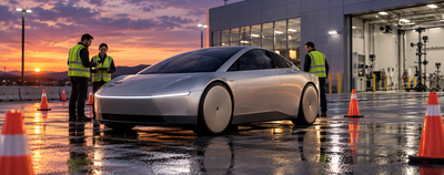 Tesla Shares Slip as Cybercab Certification Deadline Approaches