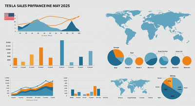 Tesla'nın Mayıs 2025'teki Küresel Satış Performansı: Önemli Pazarlar Arasında Farklılaşan Trendler
