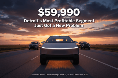 The $59,990 Cybertruck Has Arrived. Detroit's Most Profitable Segment Just Got a New Problem.