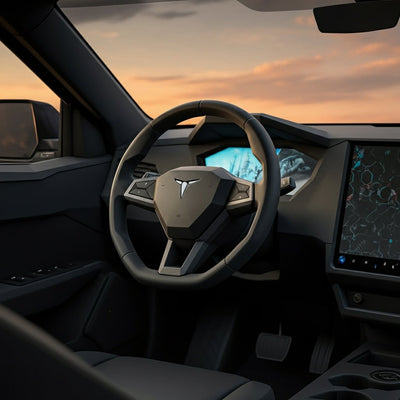 İLK BAKIŞ: Tesla Cybertruck Polis Devriye Aracı İç Mekanı
