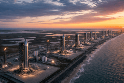 SpaceX Reveals $100B Starbase Louisiana for Starship