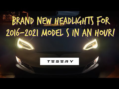 Tesery Model S Headlight Upgrade: Fix Yellow DRLs