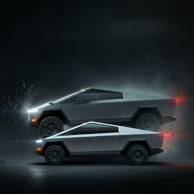 Tesla Cybertruck, Epik Başarısız Dodge Charger'dan Bir Darbe Aldı