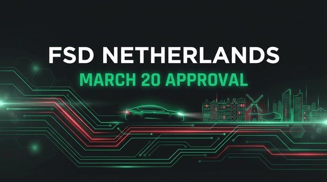 Tesla FSD Supervised Approval in Netherlands Potentially Set for March 20 According to Musk