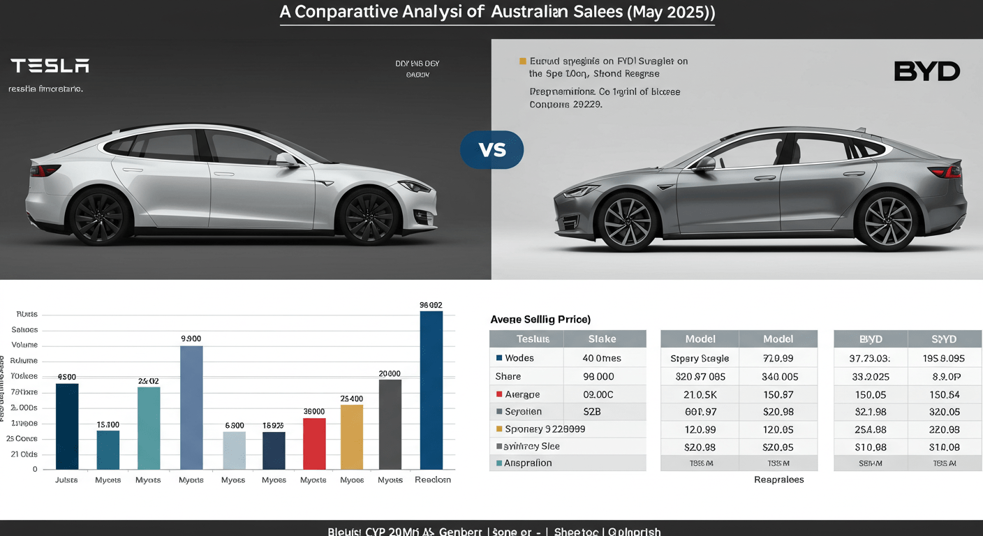 Tesla Leads BYD in Australian Sales for May 2025 - Tesery Official Store