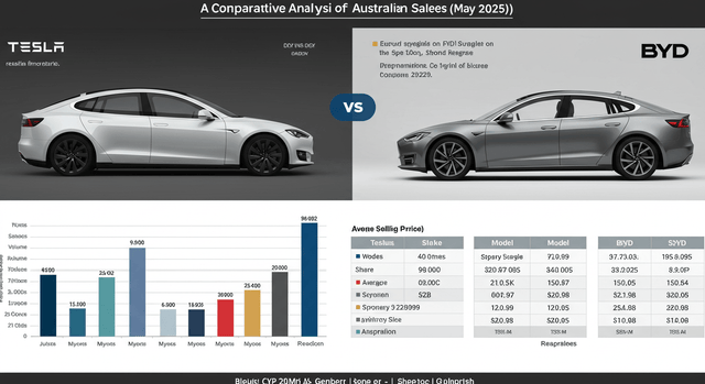 Tesla, Mayıs 2025'te Avustralya satışlarında BYD'nin önünde yer aldı