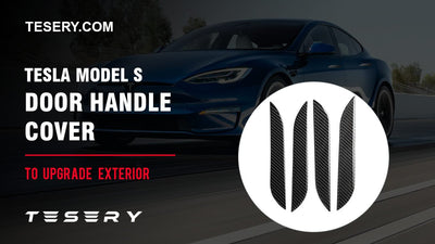 Tesla Model S Gerçek Karbon Kapı Kolu Kapağı—Size daha fazla güvenlik sağlar