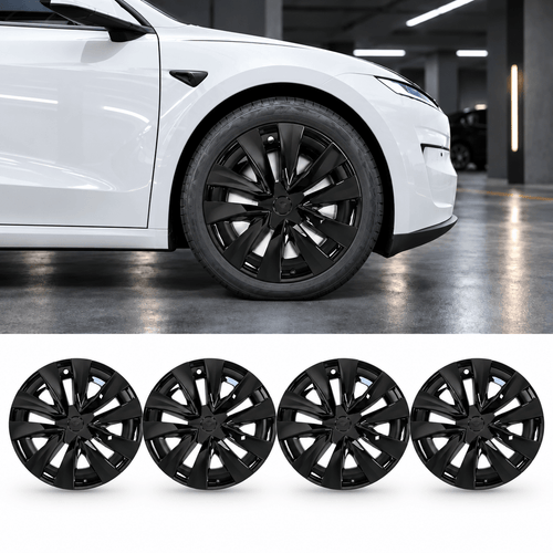 18" V-Spoke Full-Coverage Wheel Covers for Tesla Model 3 Standard 2026+ (Set of 4) - Tesery Official Store