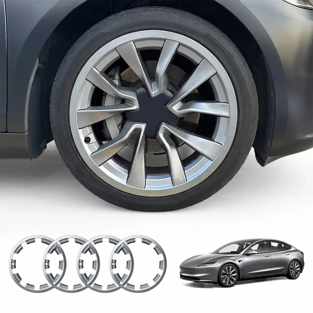 19’’ Nova Wheels Rim Protectors for Model 3 Highland | 360° ABS Wheel Edge Protection - Tesery Official Store