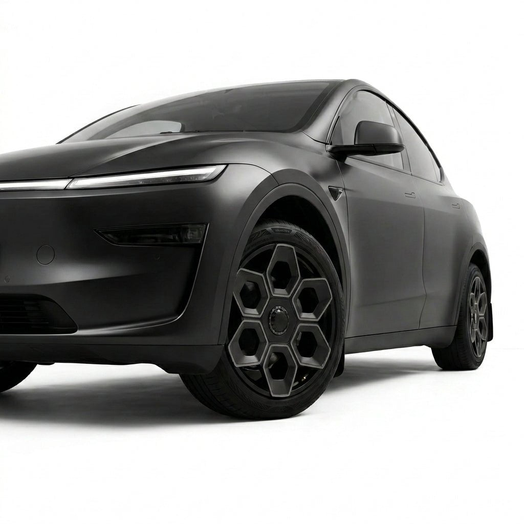 19" Hexa Honeycomb Wheel Covers for Tesla Model Y – Set of 4 | Tesery