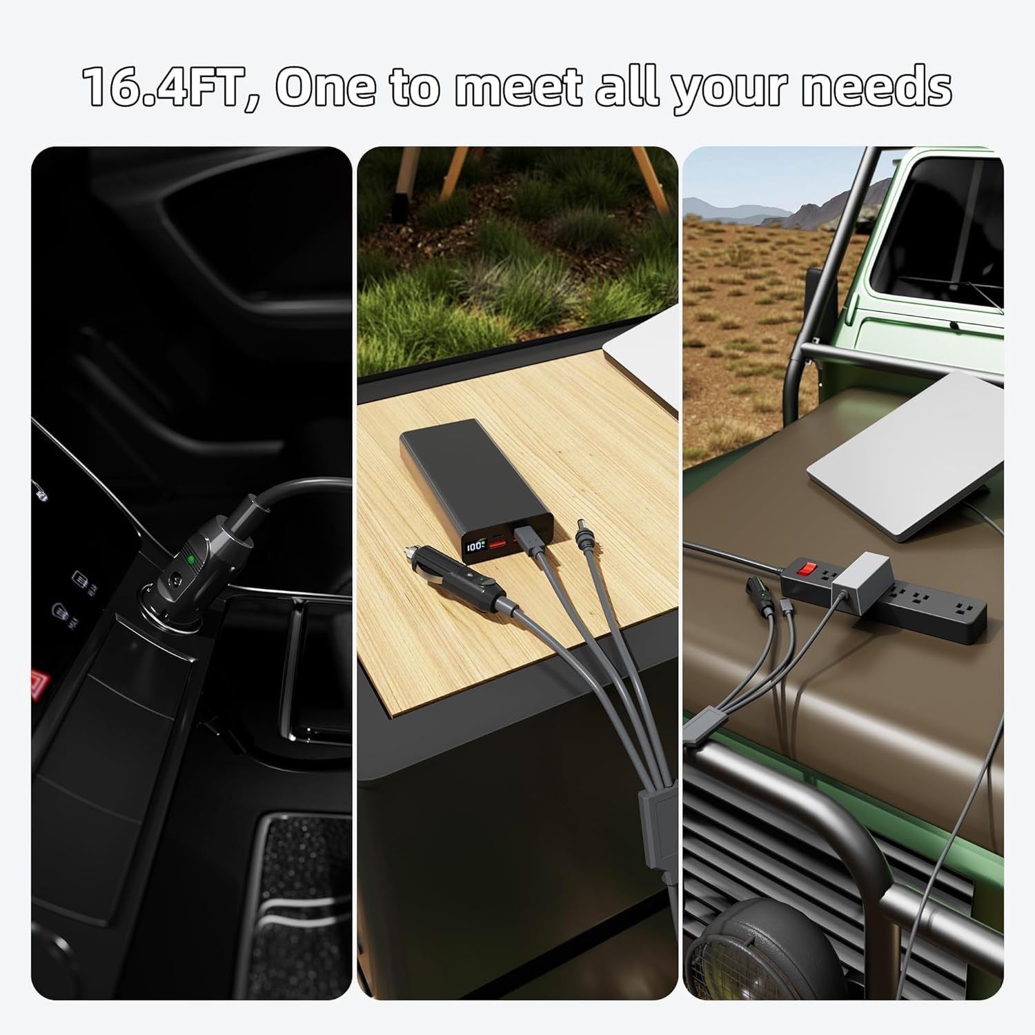 3 - in - 1 Car Charging Power Cable for Starlink Mini - Tesery Official Store