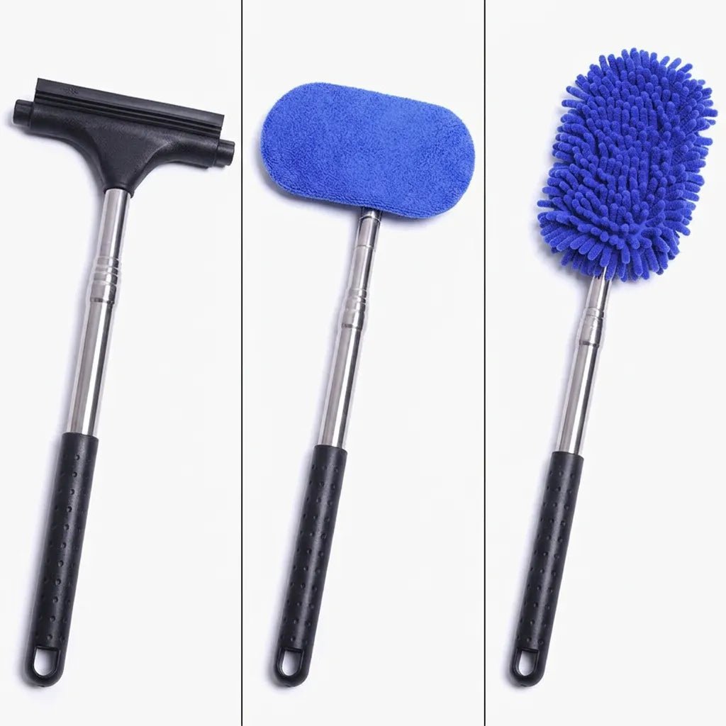 3 - in - 1 Car Window Wiper with Extendable handle | 180° Rotating - Tesery Official Store