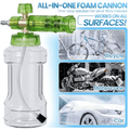 4000 PSI Foam Cannon for Pressure Washer - Aluminum Alloy Snow Foam Lance with 1/4