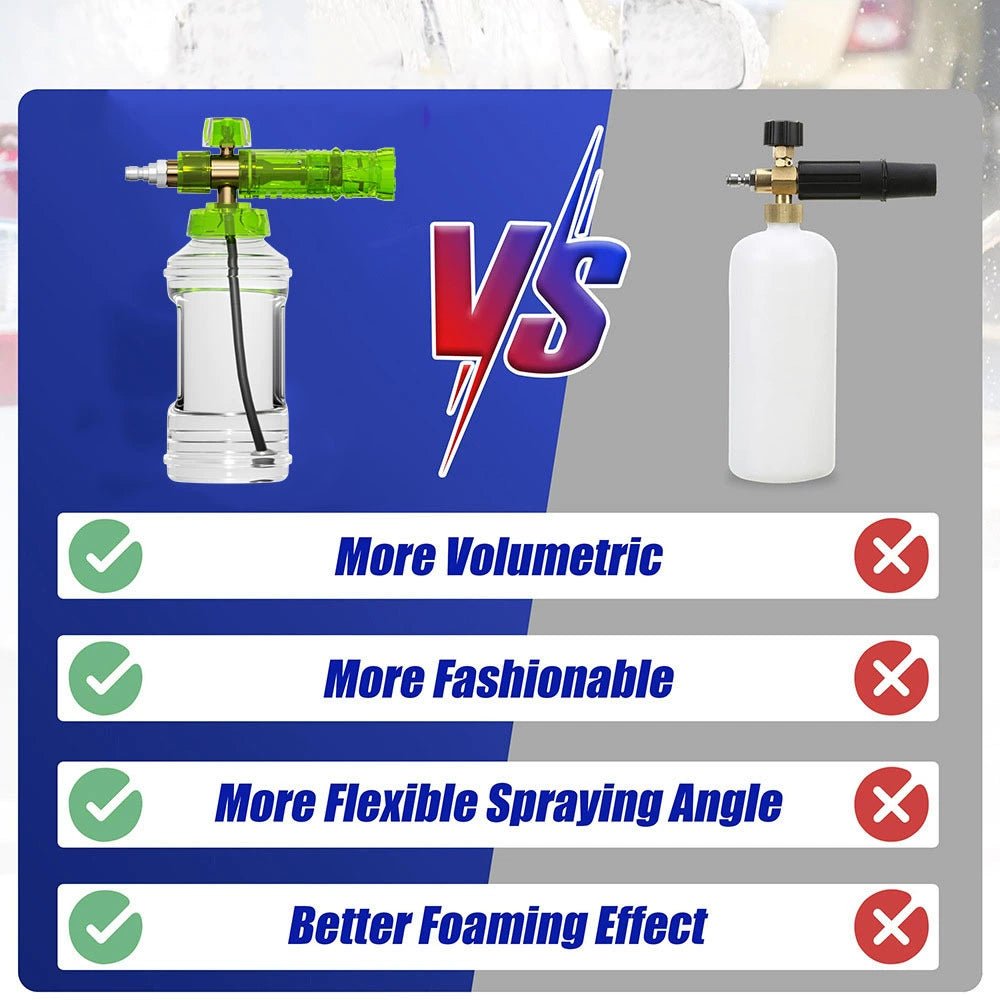 4000 PSI Foam Cannon for Pressure Washer - Aluminum Alloy Snow Foam Lance with 1/4" Quick Connect - Tesery Official Store