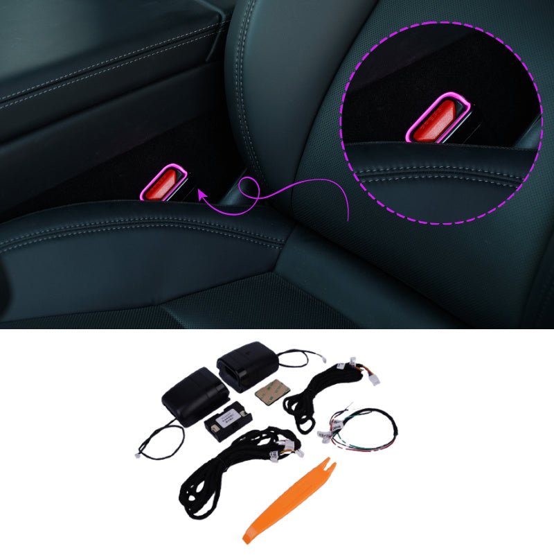 64 - Color RGB Seat Belt Buckle Ambient Light Kit for Tesla Model 3 Highland & Model Y Juniper - Tesery Official Store