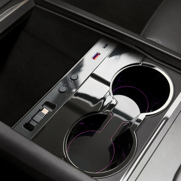 Tesla Model 3/Y için Aydınlatmalı Konsol Bardak Tutucu Genişletme Yuvası