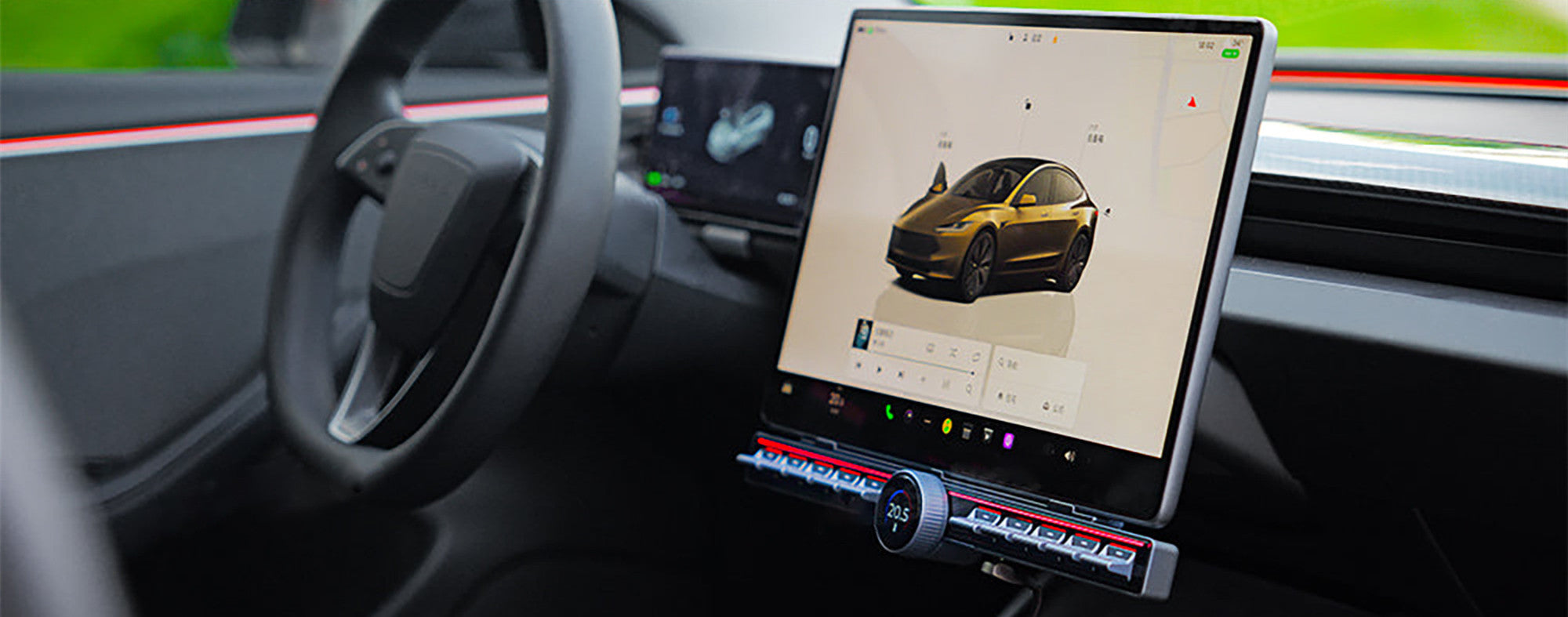 Tesla Model 3 Highland/Y Physical Buttons | Haptic Climate Control - Tesery