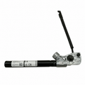 A window clacker or window opener tool with a black cylindrical handle and a silver metal lever arm, shown against a plain white background.