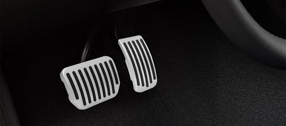 Tesla Model 3/Y Performance Pedal Covers | Non-Slip Aluminum Set - Tesery