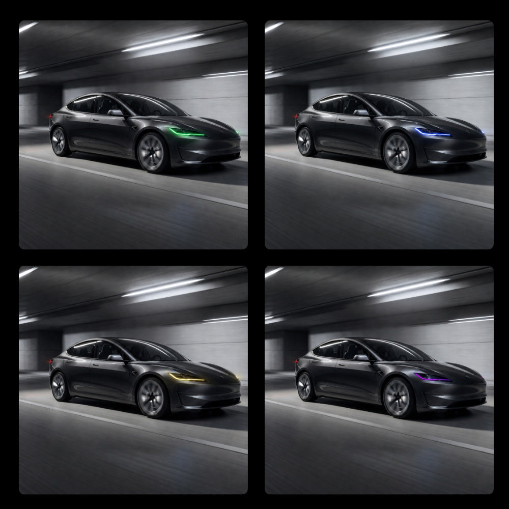 Model 3 Highland için RGB DRL Modül Yükseltme Kiti丨Uygulama & Uzaktan Kumanda