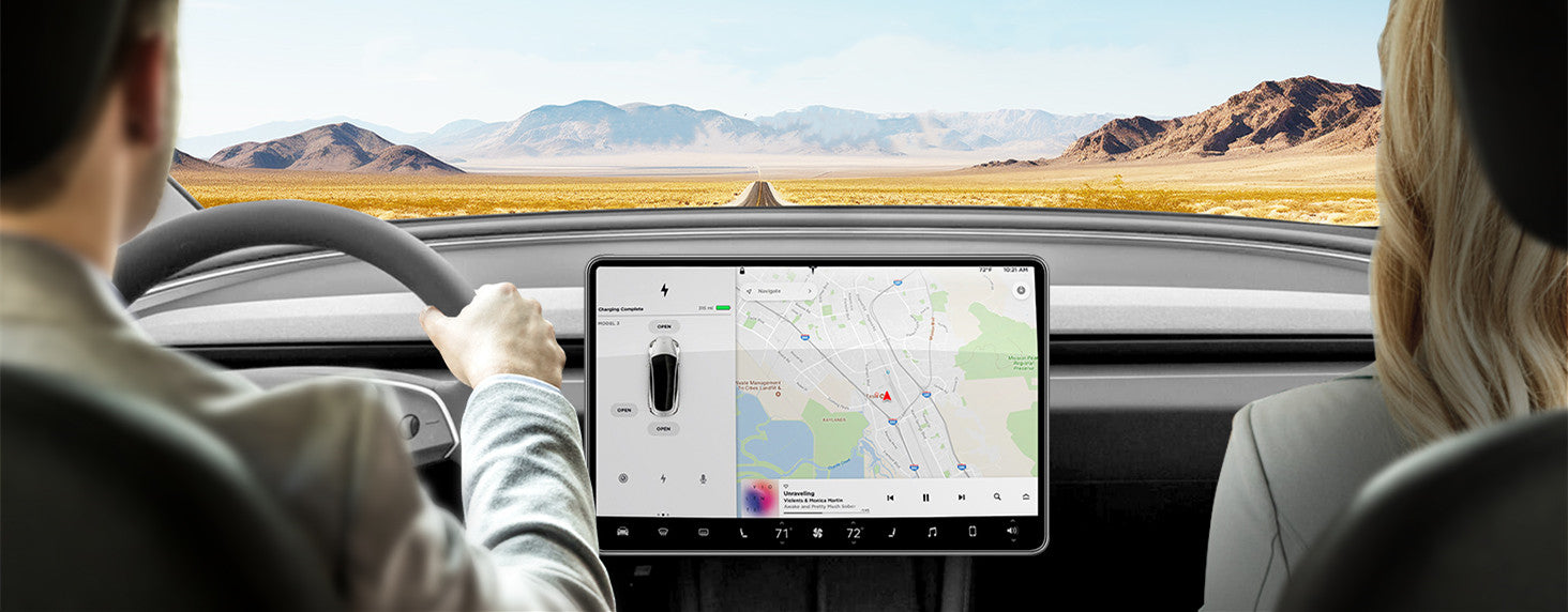 Tesla Model 3/Y Screen Protector | 9H Tempered Glass | Anti-Glare - Tesery