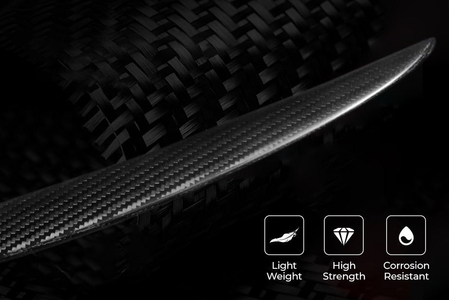 TESERY Spoiler Performance Style for Model Y / Model 3 Highland - Dry Carbon Fiber Exterior Mods