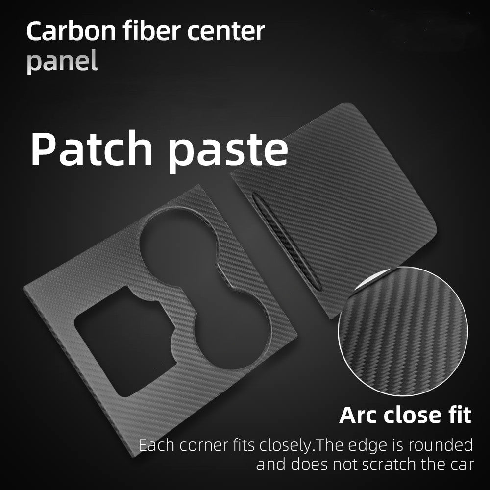 Tesla Model 3 / Y Orta Konsol Kaplama Kapağı (1., 2. ve 3. Nesil) - Karbon Fiber İç Modifikasyonlar