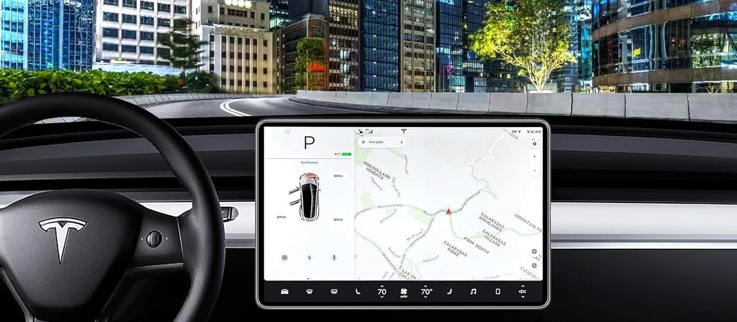 Tesla Model 3/Y Screen Protector | 9H Tempered Glass | Anti-Glare - Tesery