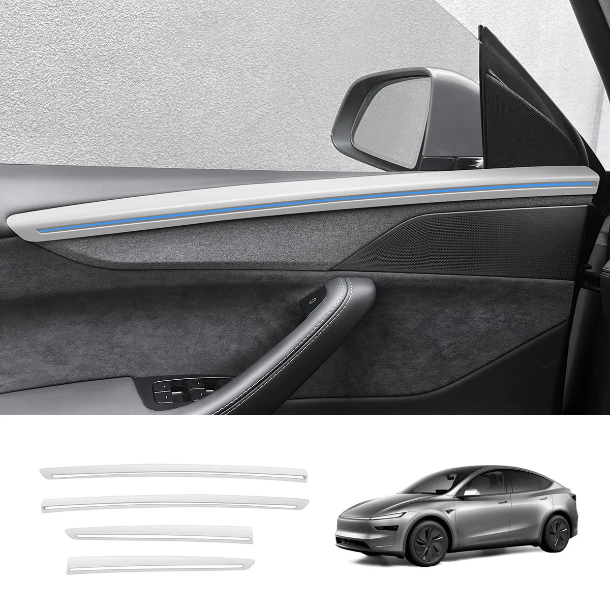 ABS Interior Door Panel Upper Trim Covers (4Pcs) for Tesla Model Y Juniper - Tesery Official Store