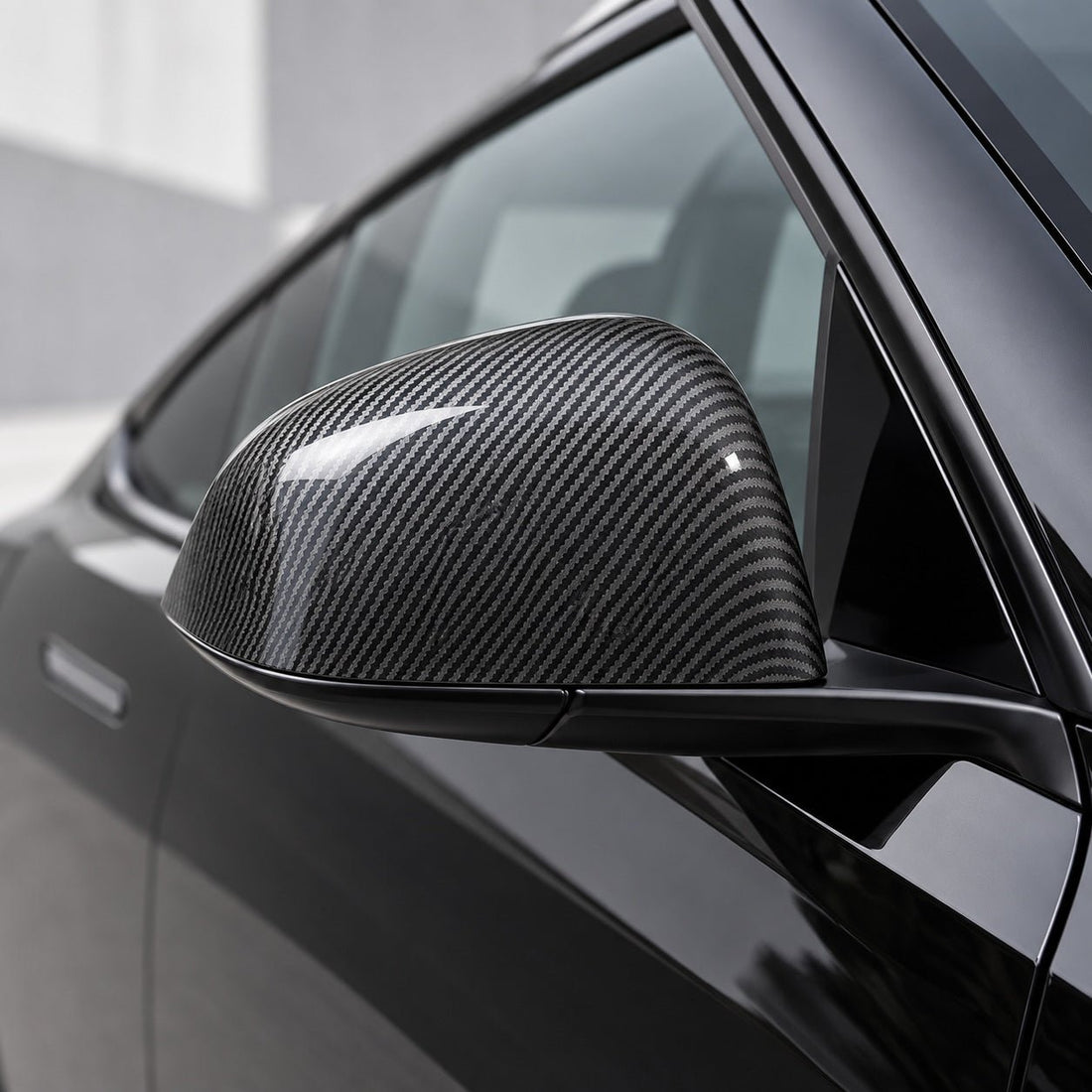 ABS Mirror Covers for Model 3/Y | 4 Finishes | 3M Tape | Scratch Protection | 3 Versions - Tesery Official Store