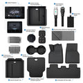 Labeled overview identifying twelve accessory products in the Model 3 bundle