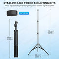 Adjustable Starlink Mini Tripod with 1/4 - 20 Thread Mount - Tesery Official Store