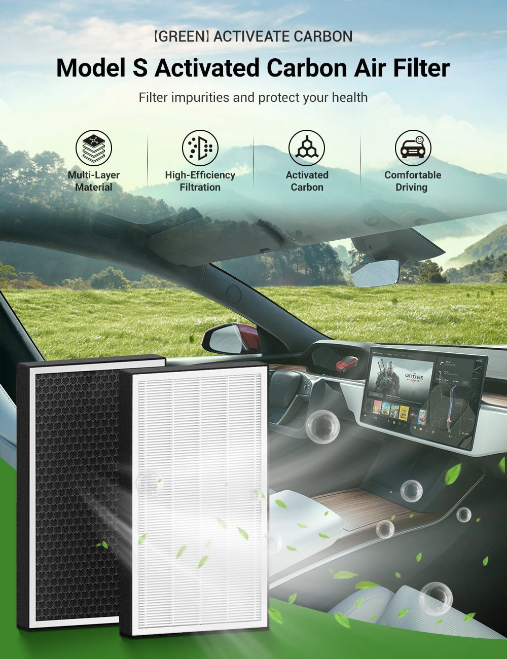 Air Filter for Tesla Model S (1 PC) - Tesery Official Store