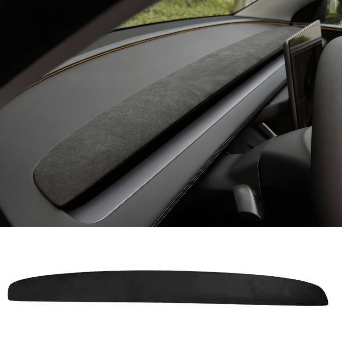 Alcantara Dashboard Replacement for Tesla Model Y Juniper / Model 3 Highland | Premium Matte Finish - Tesery Official Store