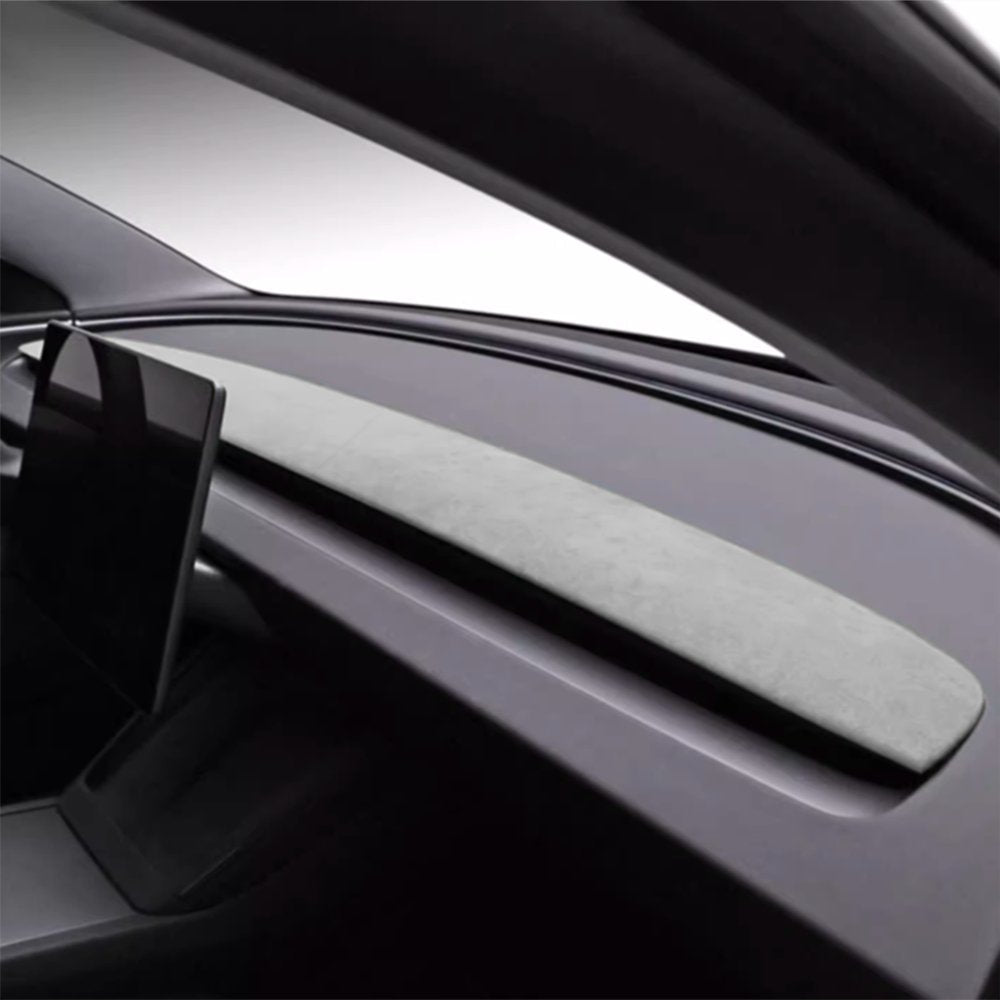 Alcantara Spliced Dash Trim for Tesla Model 3 Highland / Model Y Juniper (2PCS) - Tesery Official Store
