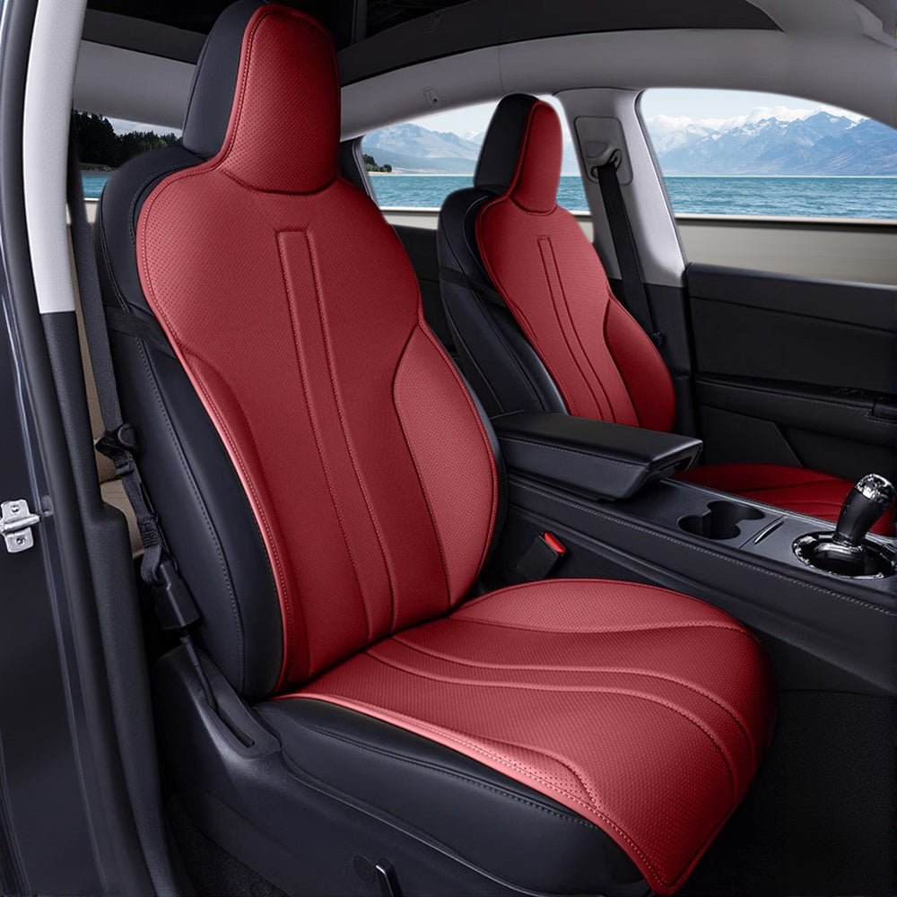 All Season Nappa Leather Seat Cover for Tesla Model 3/Y - Tesery Official Store