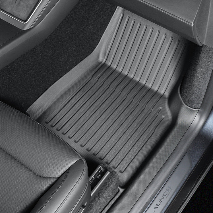 All Weather TPE Floor Mats with Door Sill Protector for Model Y Juniper - Tesery Official Store
