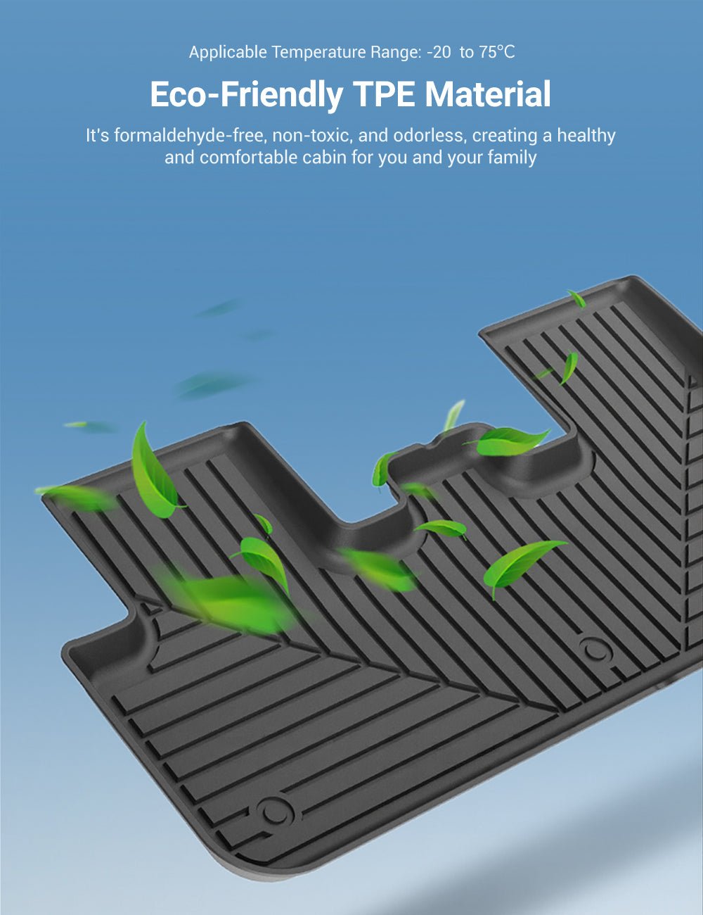 All Weather/Season TPE Floor Mats for Model Y Juniper - Tesery Official Store