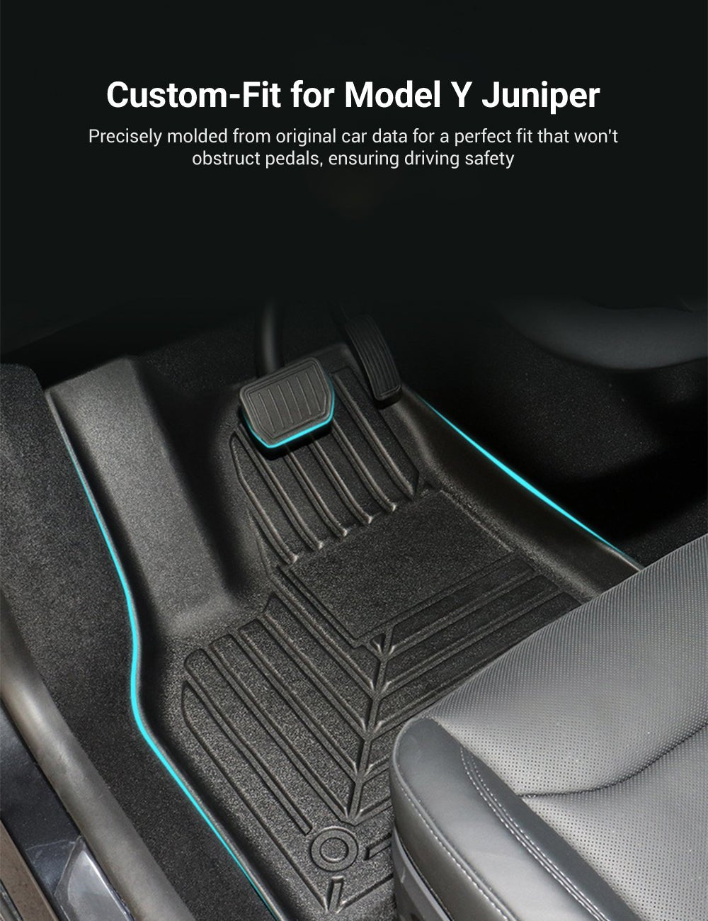 All Weather/Season TPE Floor Mats for Model Y Juniper - Tesery Official Store