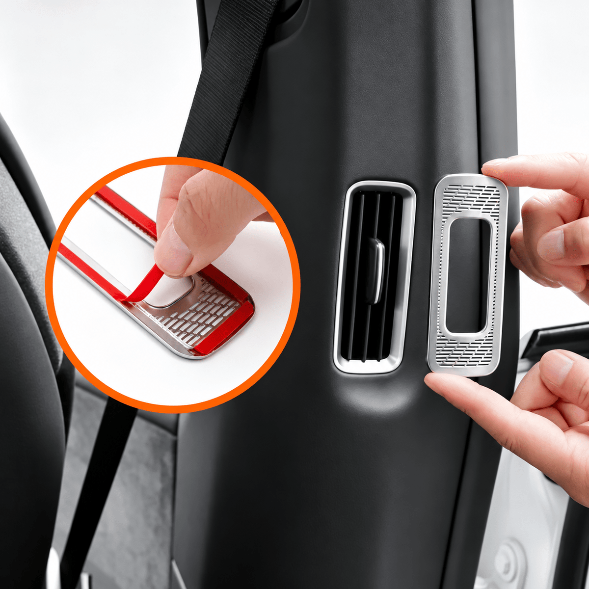 B & C-Pillar Air Vent Trim Covers for Model YL 6-Seat (4PCS) - Tesery Official Store