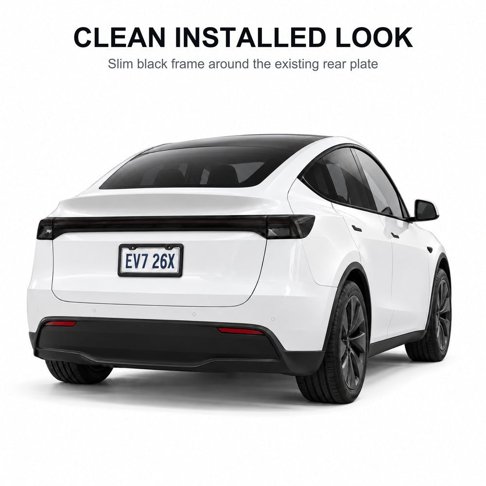 Black License Plate Frames for Tesla – 2 Pack, Front & Rear - Tesery Official Store