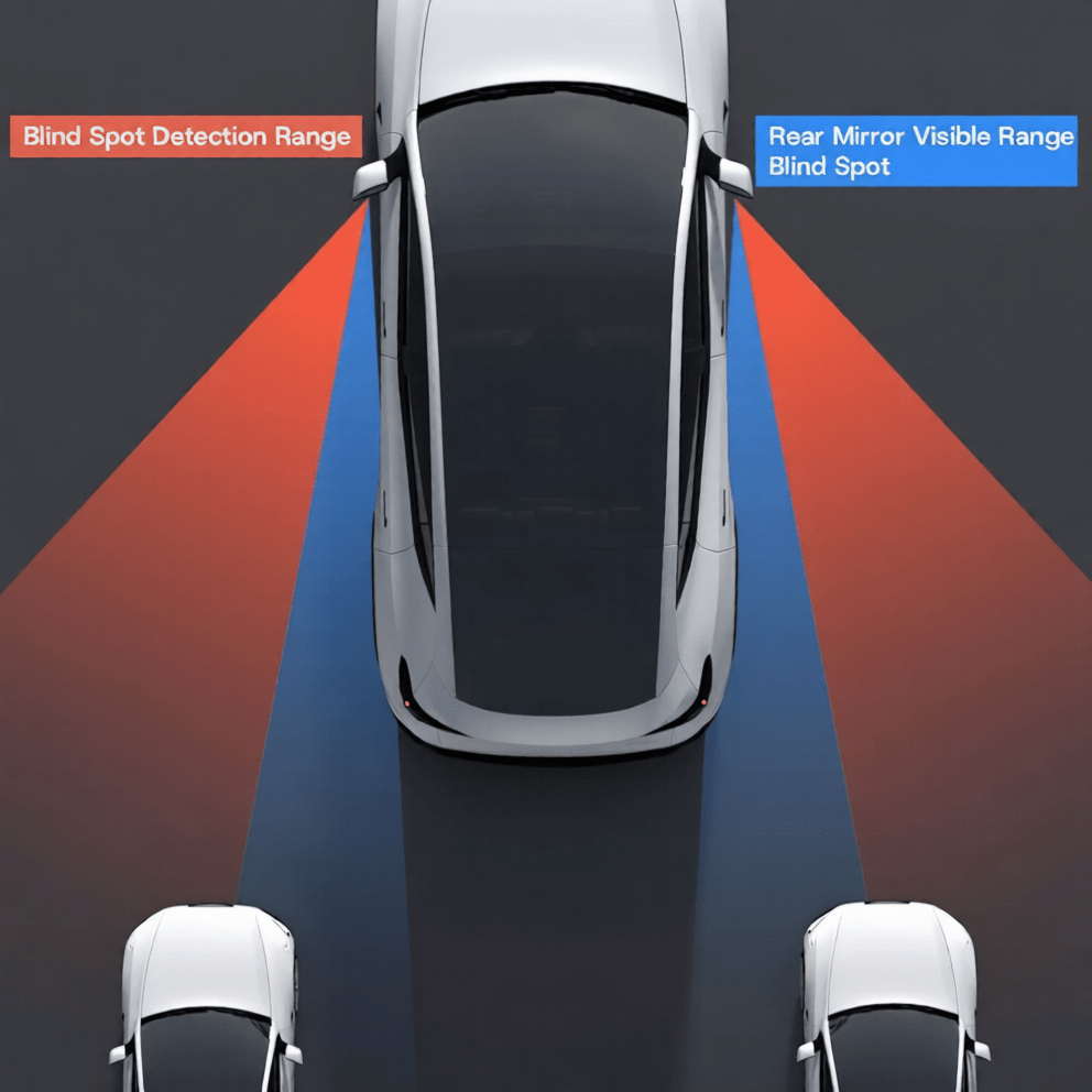 BSD Blind Spot Mirror for Tesla Model 3 / Model Y – Smart Safety Detection with LED Indicator - Tesery Official Store