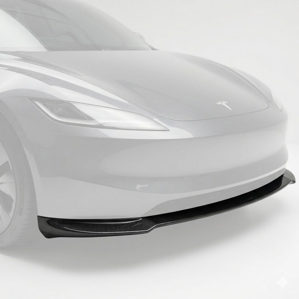 Carbon Fiber Front Lip Splitterc for Model 3 Highland - High Performance Exterior Upgrade - Tesery Official Store