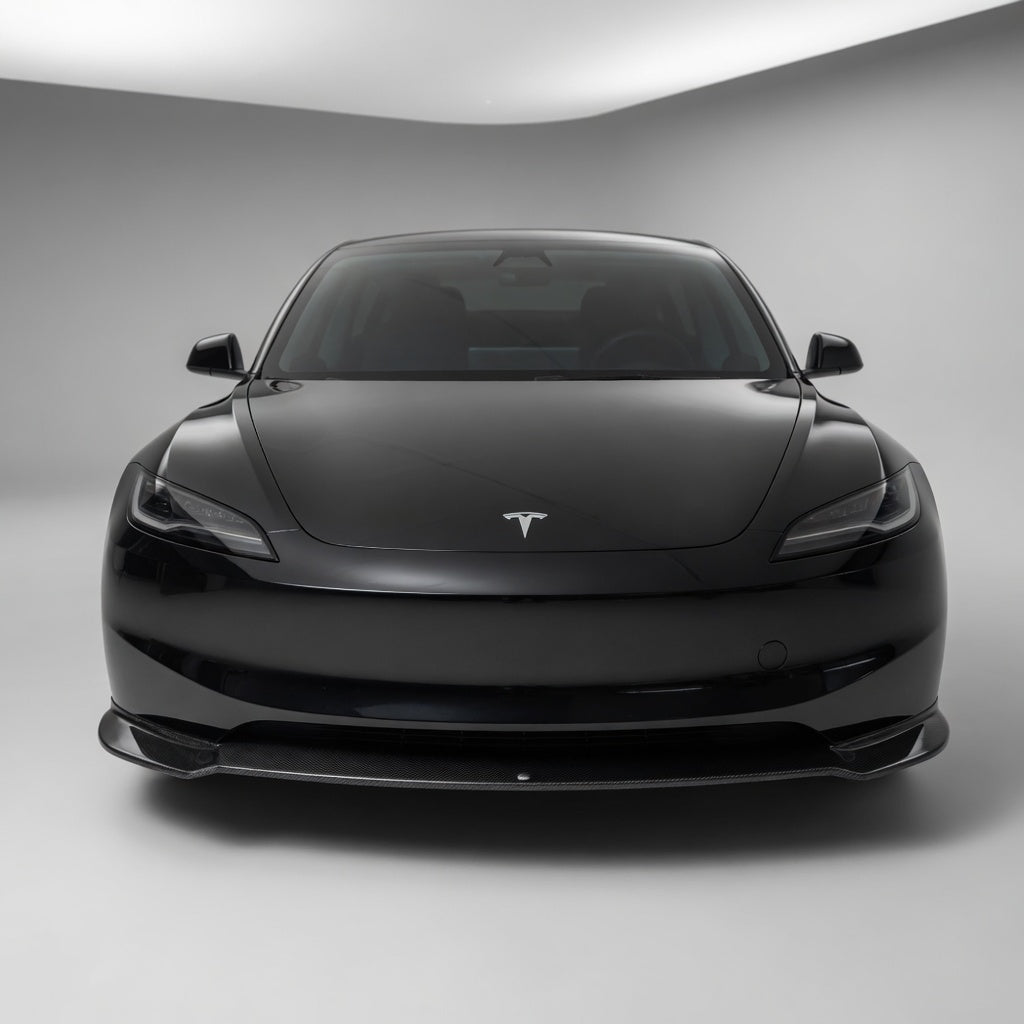 Carbon Fiber Front Lip Splitterc for Model 3 Highland - High Performance Exterior Upgrade - Tesery Official Store