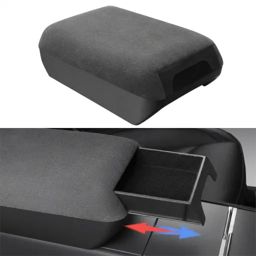 Center Console Armrest Riser with Hidden Sliding Storage for Model 3 Highland & Model Y Juniper - Tesery Official Store