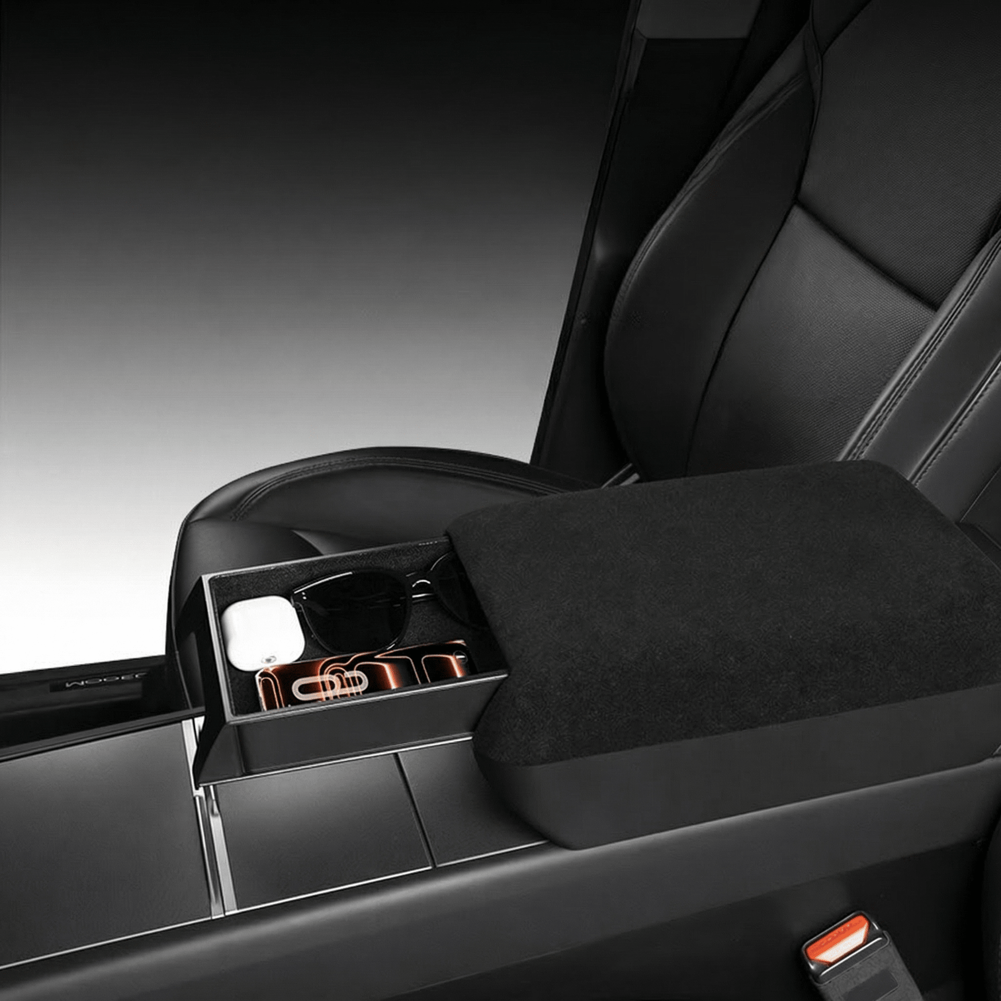 Center Console Armrest Riser with Hidden Sliding Storage for Model 3 Highland & Model Y Juniper - Tesery Official Store