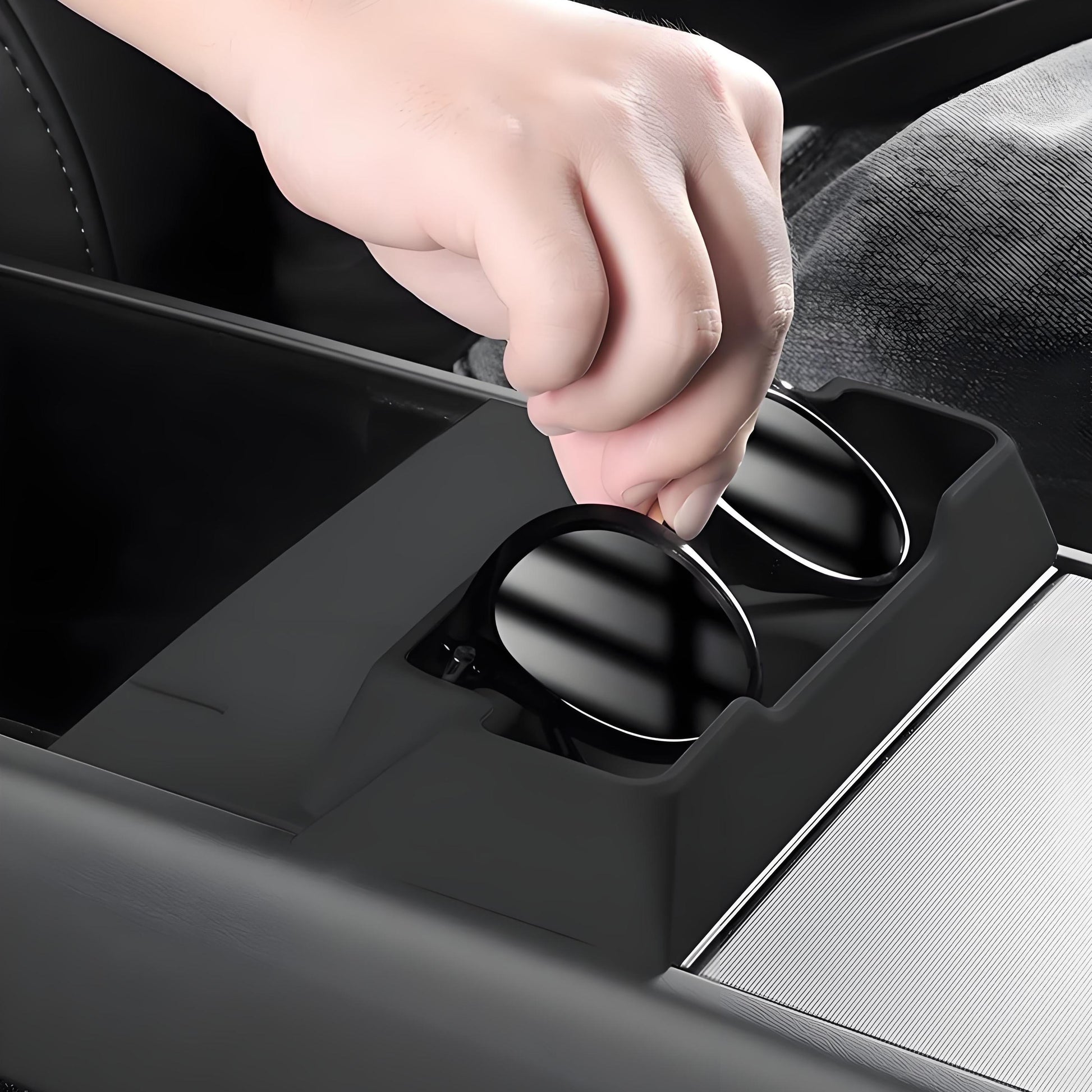 Center Console Glasses Tray for Tesla Model Y Juniper & Model 3 Highland - Tesery Official Store