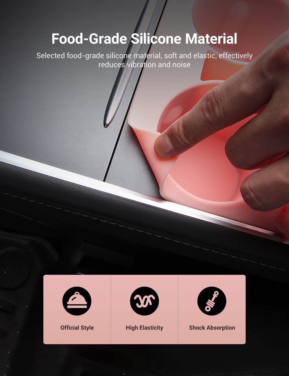 Center Console Silicone Cup Holder For Tesla Model 3/Y - Tesery Official Store