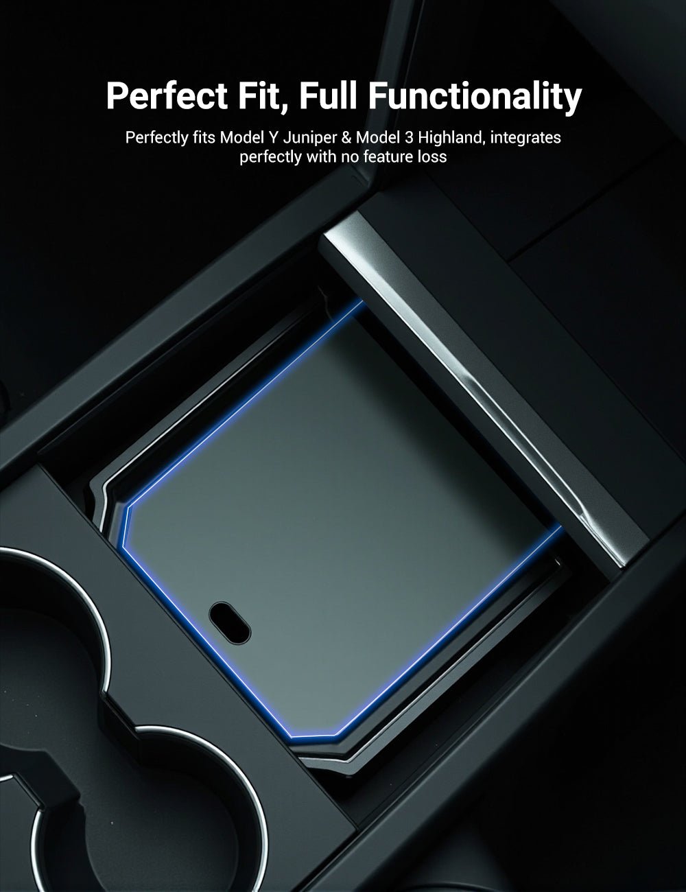 Center Console Tray Armrest Organizer for Tesla Model 3 Highland & New Model Y - Tesery Official Store